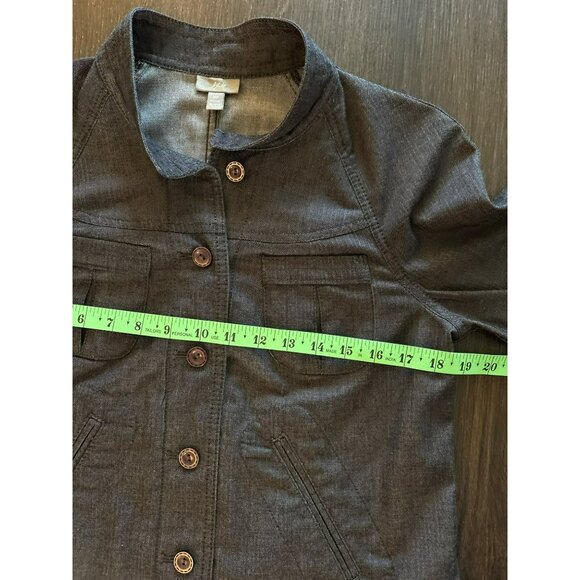 J. Jill 3/4 Sleeve Button Front Lightweight Jacket Size SP - Picture 6 of 7